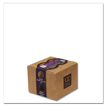 Boîte de chocolats bio du commerce équitable - Les Manons - 100g 