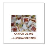 Napolitains Chocolat Noir 5g (carton de 3kg +/- 400 pcs)